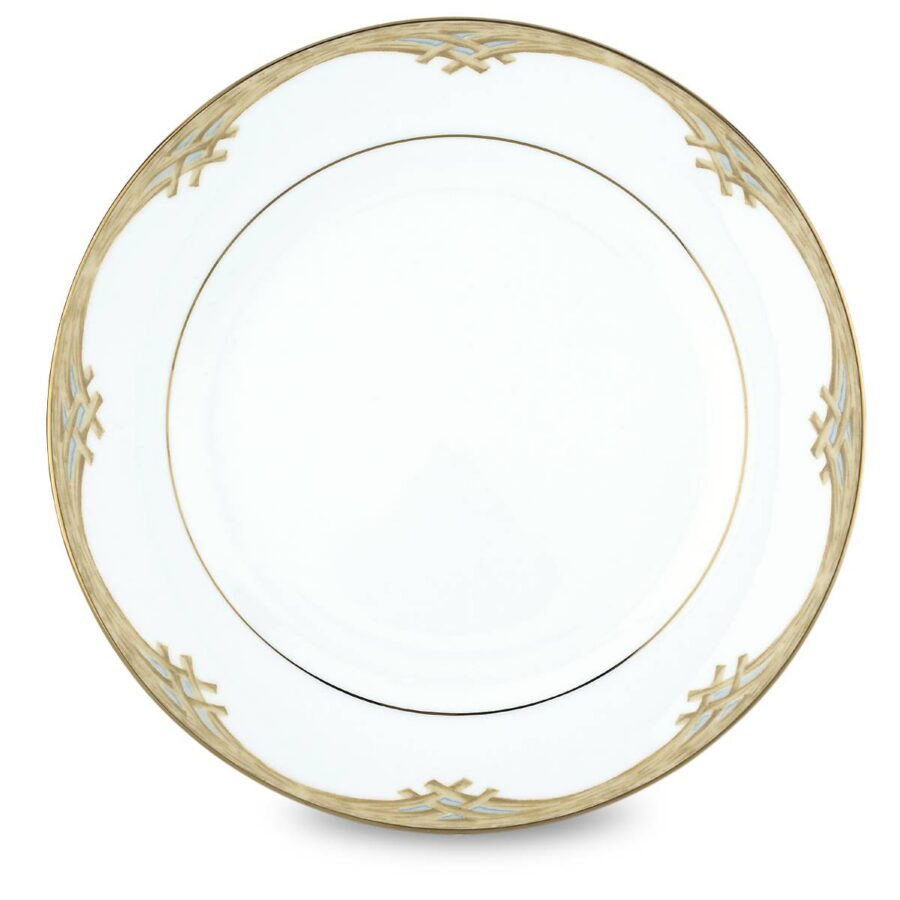 Tropical Bamboo Border Porcelain Dinner Plate