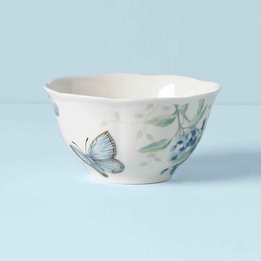 Blue Floral Rice Bowl
