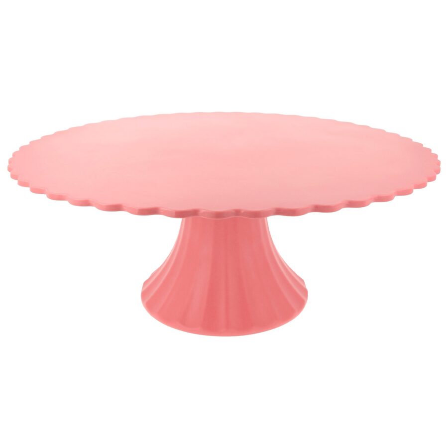 Large Pink Bamboo Cake Stand